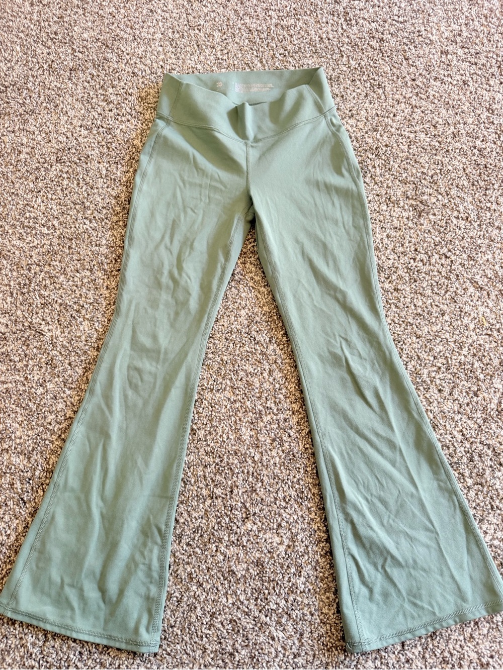 all in motion Light Sage Flare Leggings Girls